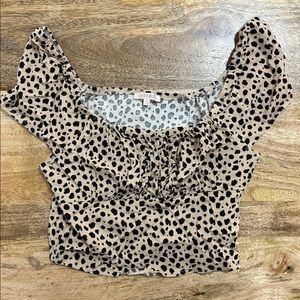 Pacsun Dotted Crop Top